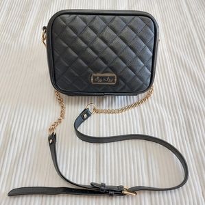 Itzy Ritzy Black Double Take Crossbody Diaper Bag